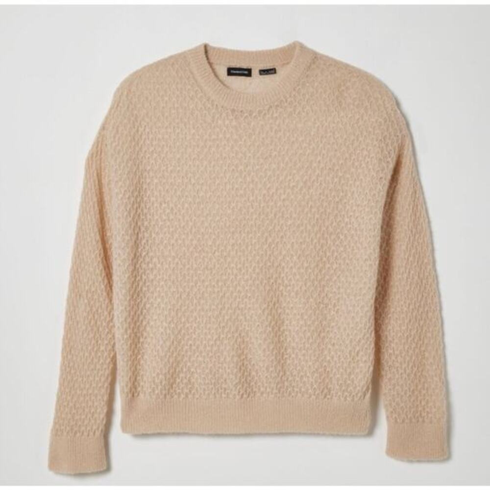 Urban Outfitters Standard Cloth Blush Pink New Sheer Woven Sweater